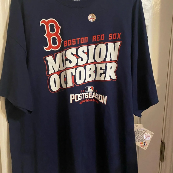 NWT Boston Red Sox Mission October Tee Shirt - Picture 2 of 9